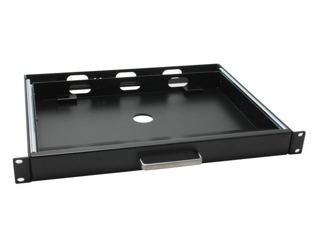 ADESSO ACK-730UB-MRP Black USB Wired Mini Touchpad Keyboard w/ 19" 1U Rackmount Keyboard Drawer