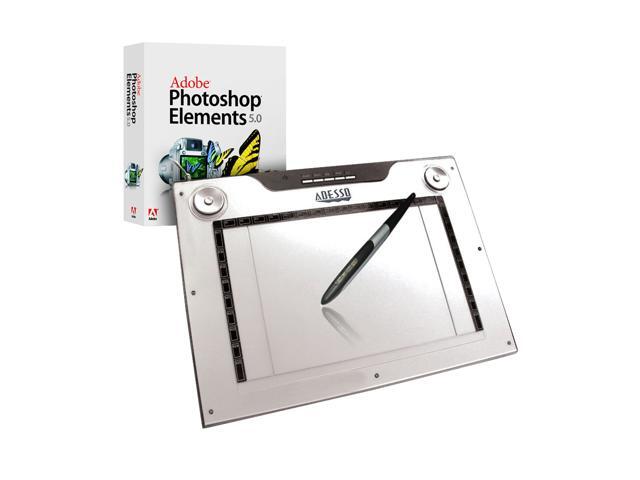 ADESSO CyberTablet M14 12" x 7.25" Active Area USB Widescreen Media Graphics CyberTablet with Adobe Photoshop Elements 5.0