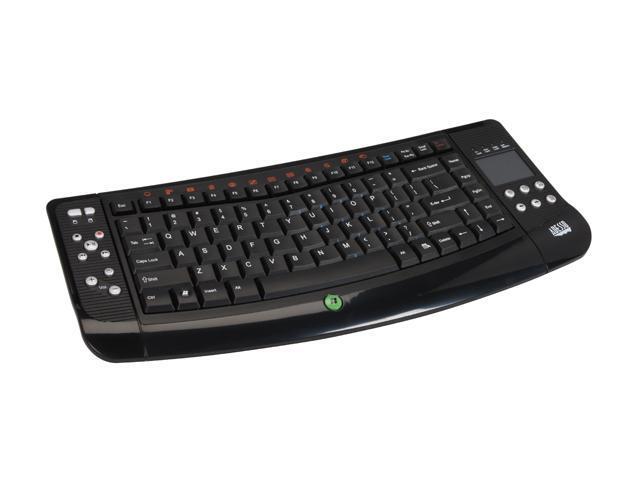 ADESSO WKB-4100UB Black 2.4 GHz RF Wireless SlimTouch Ergo Touchpad Keyboard