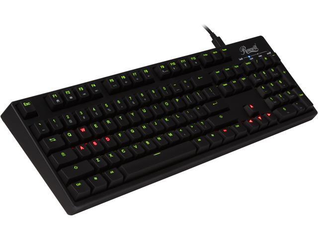 Rosewill Helios RK-9200BL - Dual LED Illuminated Mechanical Keyboard with Cherry MX Black Switches
