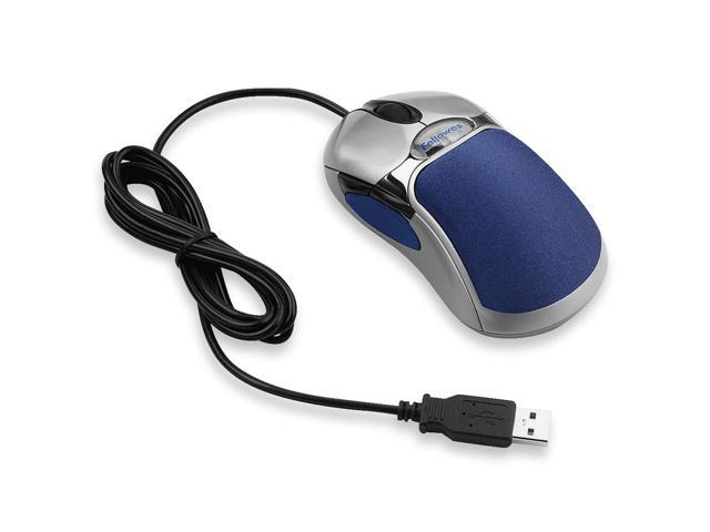 Fellowes 98905 Silver/Blue 5 Buttons 1 x Wheel USB Wired Optical HD Precision Mouse