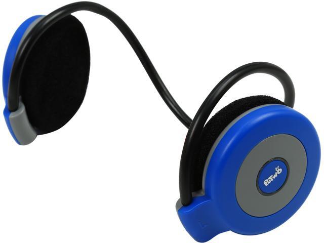 PuTwo Black/Blue BT08 Lightweight Sports Bluetooth Stereo Headphones with Microphone