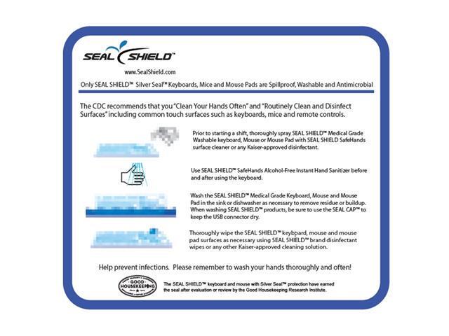 Seal Shield Medical Grade Antibacterial Mouse Pad