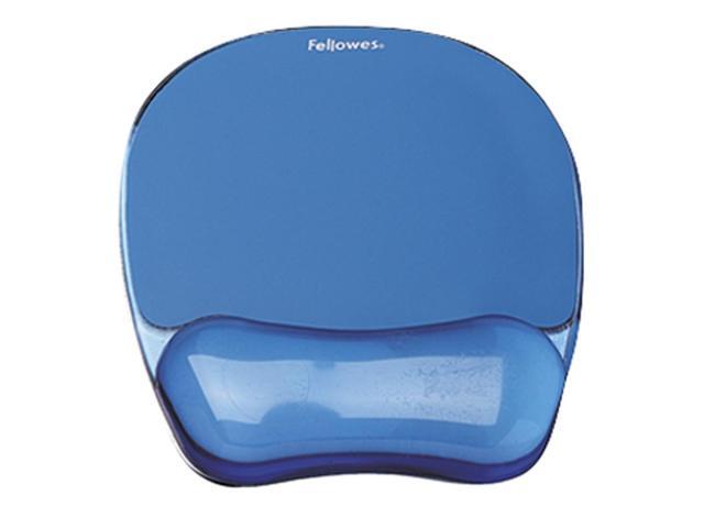 Fellowes 91141 Blue Crystal Msepad/Wrist Rest