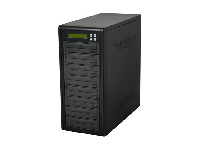 VINPOWER Black 1 to 7 Econ Series SATA 24X DVD/CD Tower Duplicator Model Econ-S7T-DVD-BK 