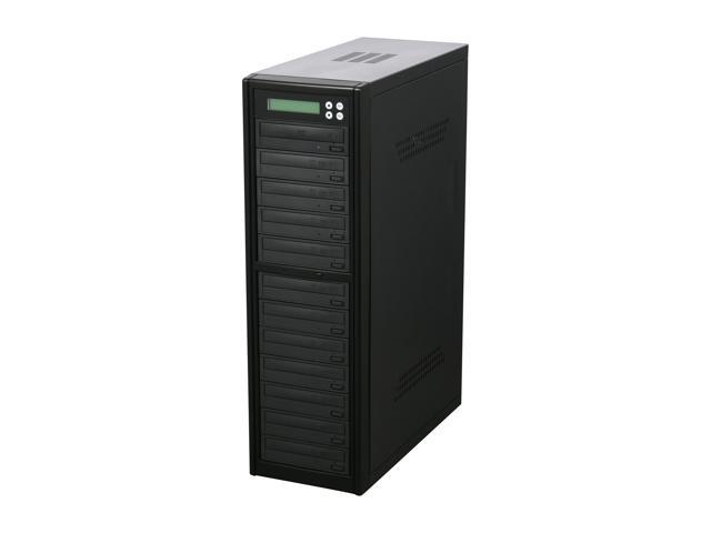 VINPOWER Black 1 to 11 Econ Series SATA 24X DVD/CD Tower Duplicator Model Econ-S11T-DVD-BK