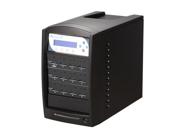 VINPOWER 1 to 11 Secure Digital (SD) / Micro SDHC (MicroSD) Flash Memory Duplicator Black Model SDShark-11T-BK