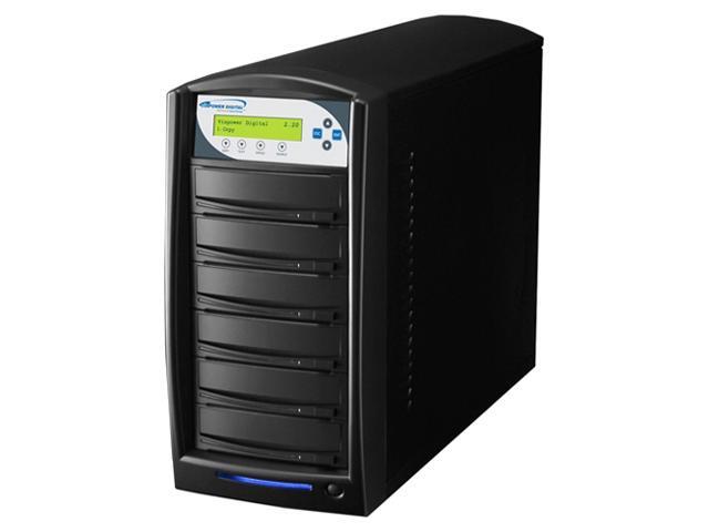 VINPOWER Black 1 to 5 SharkCopier DVD CD Disc Duplicator Tower with 320GB Hard Drive Model Shark-S5T-SNY-BK 