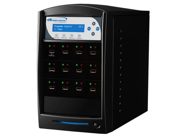 VINPOWER Black 1 to 11 USBShark USB Flash Copy Tower Duplicator Model USBShark-11T-BK 