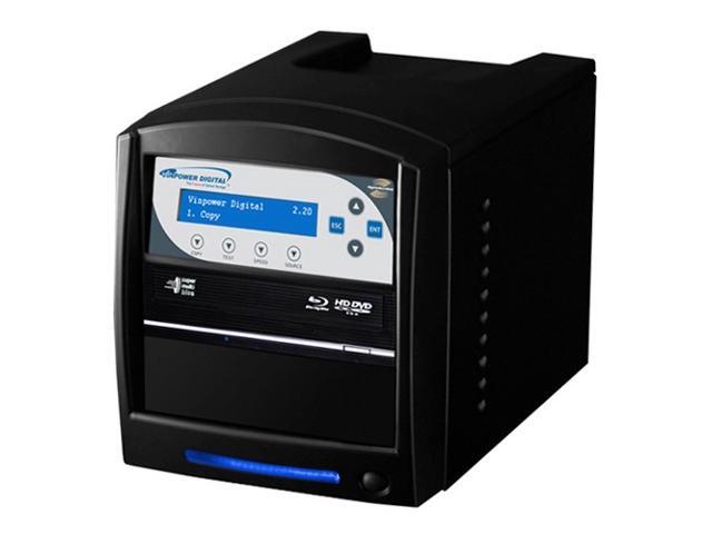 VINPOWER Black 1 to 1 SharkNet Network Capable Blu-ray DVD CD Duplicator + USB 3.0 + 500GB HDD Model SharkNet-1T-BD-BK 