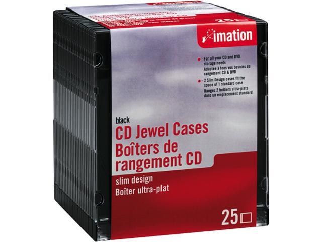 imation 41017 25 Pack Black CD Storage Cases