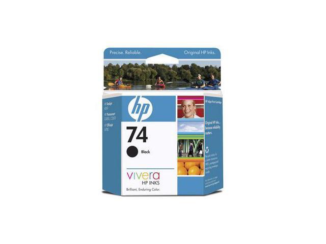 HP 74 (CB335WN) Ink Cartridge 200 page yield; Black