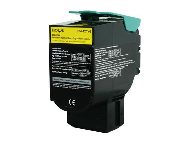 LEXMARK C544X1YG C544, X544 Extra High Yield Return Program Toner Cartridge Yellow