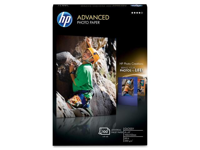 HP Q6638A Photo Paper 4" x 6" - Glossy - 100 / Pack - Glossy
