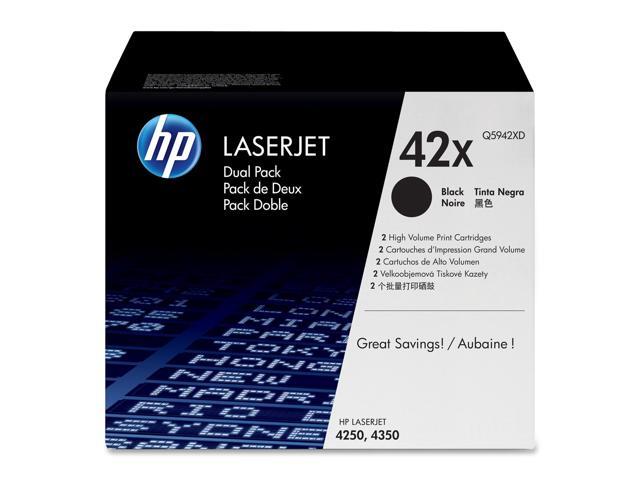 HP 42X Black High Yield 2-Pack Black LaserJet Toner Cartridge (Q5942XD)