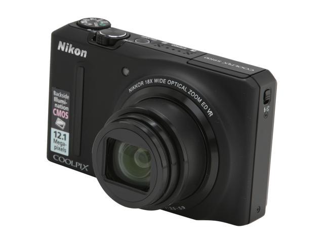 Nikon Coolpix S9100 Black 121 Mp 18x Optical Zoom 25mm Wide Angle