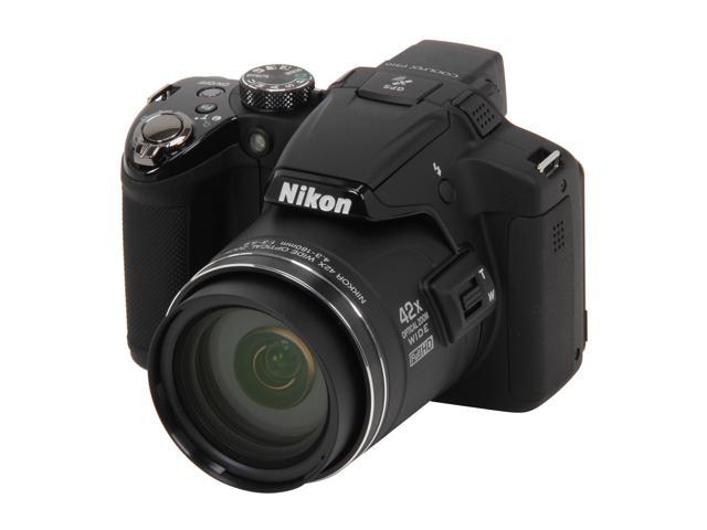 Nikon Coolpix P510 Black 16.1 Mp 42x Optical Zoom 24mm Wide Angle 