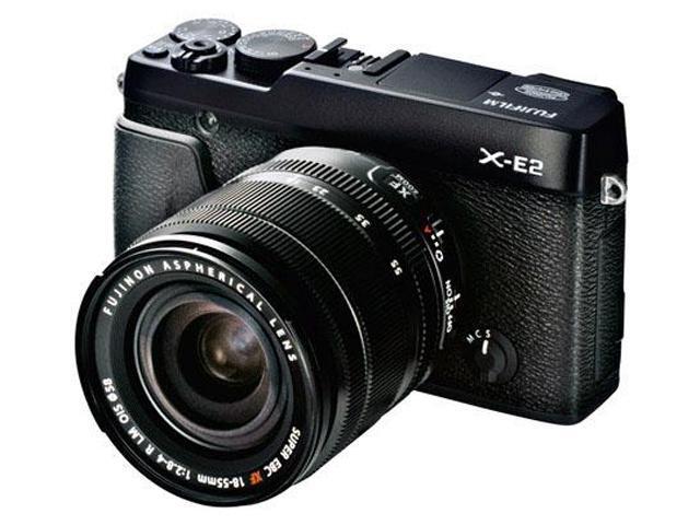 FUJIFILM X-E2 16405018 Black 16 MP 3.0" 1040K LCD Compact Mirrorless System Camera with 18-55mm Lens