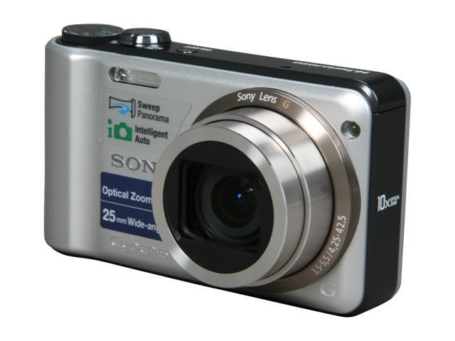 SONY Cyber-shot DSC-H55 Silver 14.1 MP 3" LCD(230K) 10X Optical Zoom 25 ...