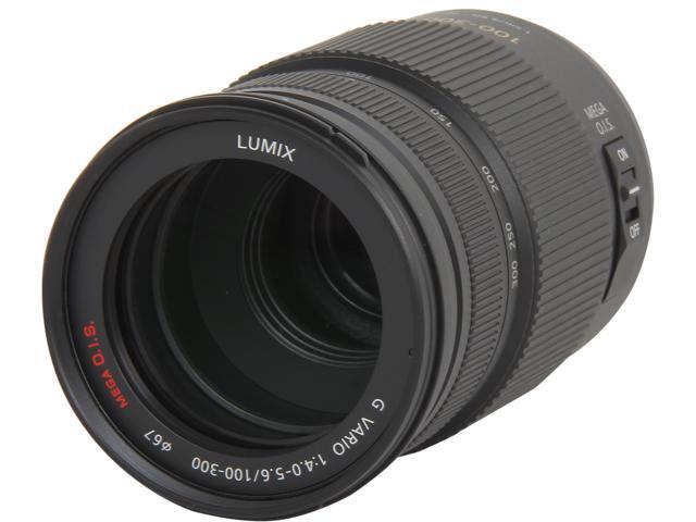 Panasonic H-FS100300 Lumix G VARIO 100-300mm / F4.0-5.6 / MEGA O.I.S. Lens Black