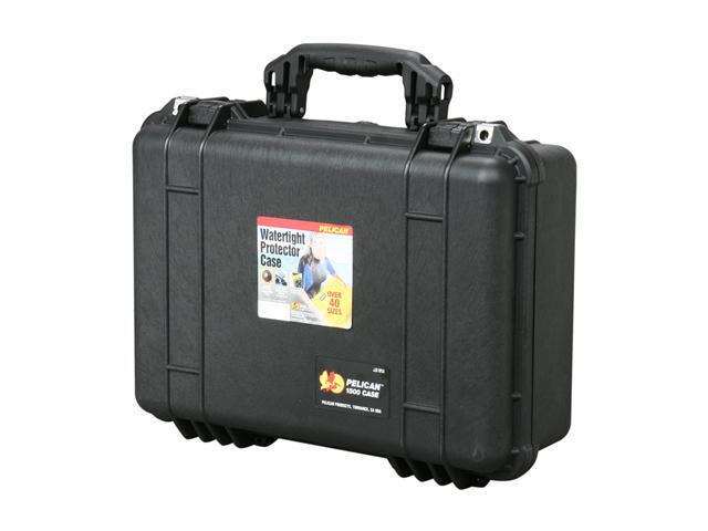 PELICAN 1500-004-110 Black Case with Padded Dividers