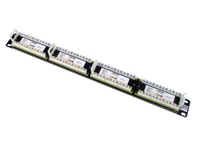 TRENDnet 24-Port Cat6 Unshielded Wallmount or Rackmount Patch Panel, TC-P24C6