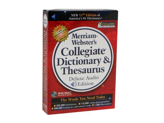 FOGWARE Merriam-Webster's Collegiate Dictionary & Thesaurus 11th Edtion - Newegg.com FOGWARE Merriam-Webster's Collegiate Dictionary & Thesaurus 11th Edtion - Newegg.com