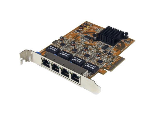 StarTech.com 4 Port PCIe Gigabit Ethernet NIC Network Adapter Card – ST1000SPEX42