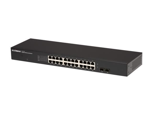 EDIMAX GS-1026 24 x Gigabit Ports w/ 2 SFP Slots Rackmount Switch