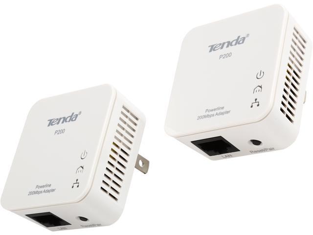 Tenda P200 Kit 200Mbps PowerLine Mini Adapter(KIT)