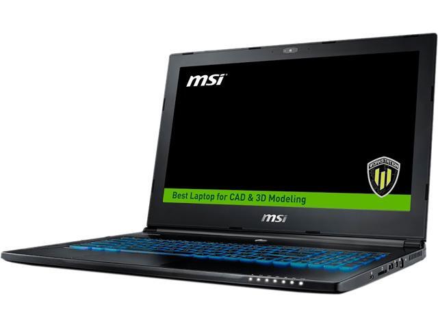 MSI WorkStation Series WS60 6QJ-024 15.6" Windows 10 Pro Laptop