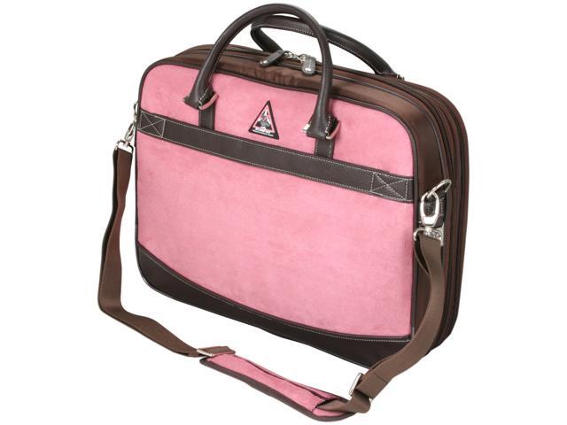 Mobile Edge Pink ScanFast Checkpoint Friendly Element Briefcase - 16" PC/17" Mac Model MESFEBX