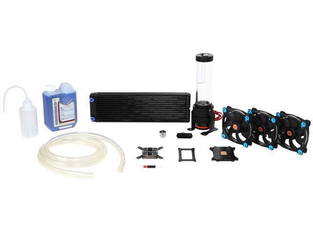 Thermaltake Pacific DIY LCS R360 Low Profile D5 Res/Pump Riing Blue LED Edition Water Cooling Kit CL-W115-CA12BU-A