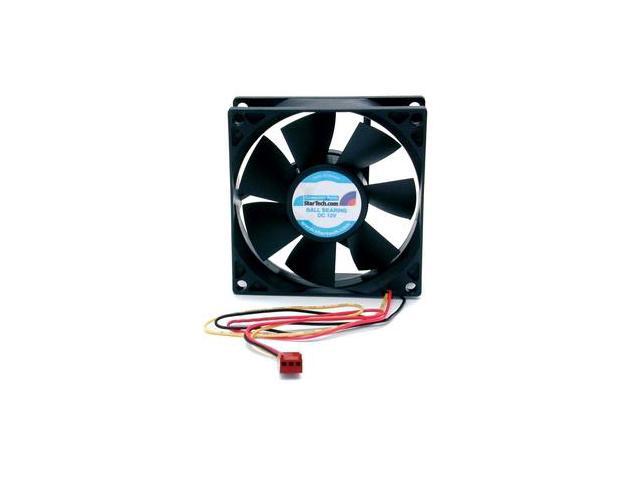 StarTech.com 80x25mm Dual Ball Bearing Computer Case Fan with TX3 Connector - Black (FANBOX2)