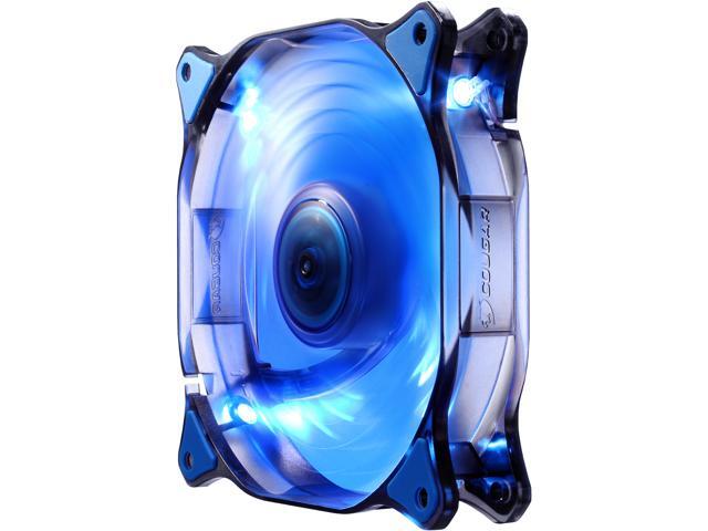 COUGAR 14CM CFD Blue LED Hydraulic (Liquid) Bearing Ultra Silent Fan 1000RPM, 73.2CFM, 18dBA 