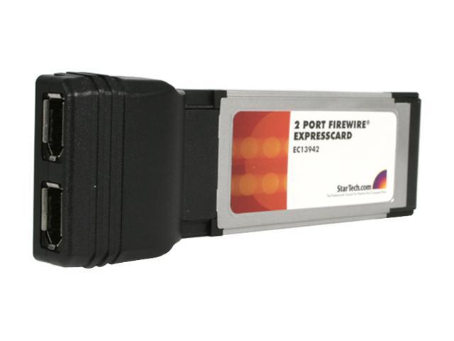 StarTech EC13942 2 Port ExpressCard Laptop 1394a Firewire Adapter Card