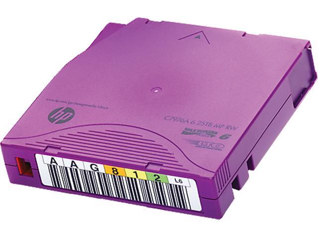 HP LTO-6 Ultrium 6.25TB MP RW Non Custom Labeled Data Cartridge 20 Pack (C7976AN)