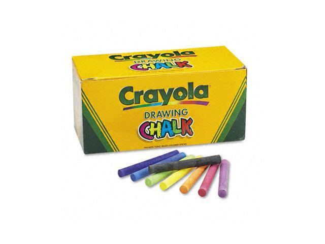 Crayola 51-0400 Colored Drawing Chalk, Six Each of 24 Assorted Colors, 144 Sticks/Set
