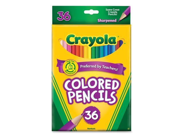 Crayola 68-4036 Long Barrel Colored Woodcase Pencils, 3.3 mm, 36 Assorted Colors/Set