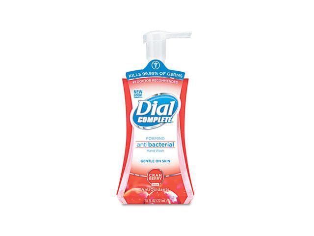Dial 03016 Complete Foaming Antibacterial Hand Wash, 7.5 oz, Cranberry