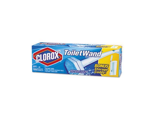 Clorox 03191 Toilet Wand Kit w/Caddy & 6 Refill Heads