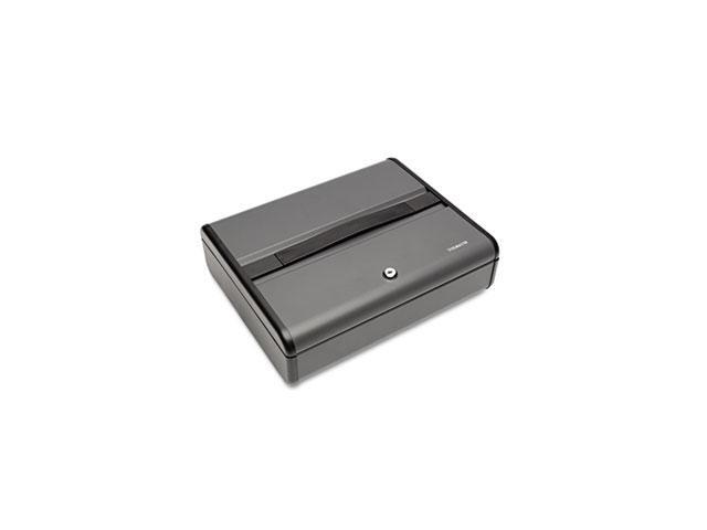 STEELMASTER by MMF Industries 2217020G2 Steelmaster Security Case, Elite, 14-3/4w x 4-1/4h x 11-3/4d, Charcoal Gray