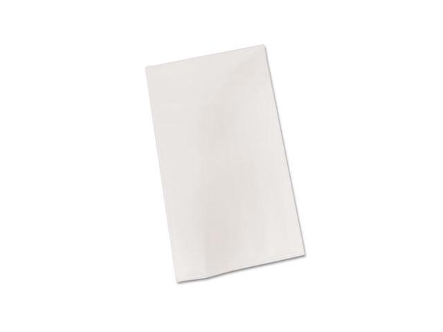 Bio-Degradable Plastic Table Cover, 54" x 108", 6/Pack, White