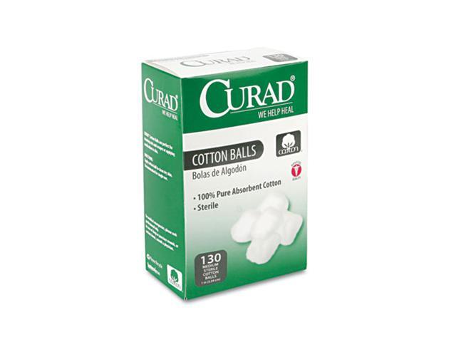 Curad                                    Sterile Cotton Balls, 1", 130/Box