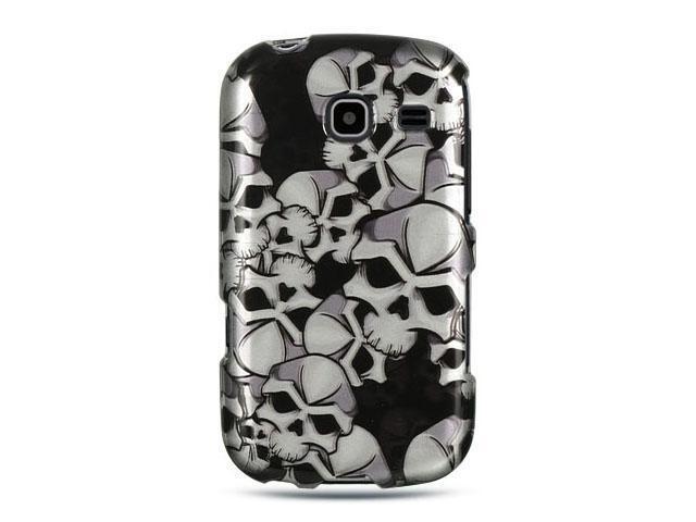 Luxmo Black Black Skull Design Case & Covers Samsung Freeform III/Samsung Comment R380
