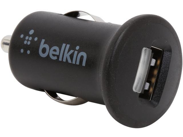 BELKIN F8J090bt04-BLK Black 2.1 Amp Car Charger + Lightning ChargeSync Cable for iPhone 5 