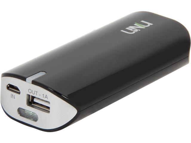 UNU Enerpak Tube Black 5000 mAh Flash Battery Pack PB-01-5000BS