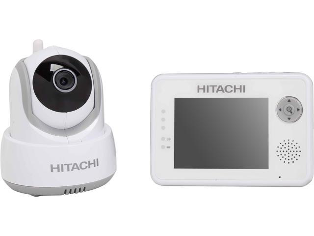 Hitachi BCM354A08 2.4 GHz Digital Video Baby Monitor with Night Vision & Auto Tracking, Temperature Sensor
