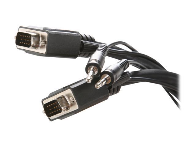 Rosewill RCW-H9023 – 15-Foot VGA / SVGA Male to Male Cable with 3.5mm Stereo Audio Connectors