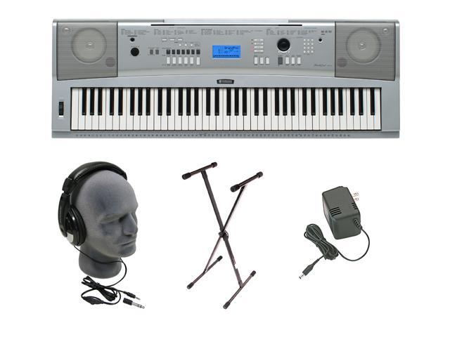Yamaha DGX-230 76-Key Personal Keyboard w/AC Adapter, Stand and Headphone